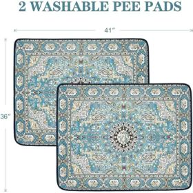 Qeils Washable Pee Pads For Dogs, 2 Pack Reusable Puppy Pads 36x41  Super Absorbent Leakproof Dog Training Pads, Non-Slip Potty Pads For Floor, C
