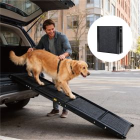Dog Ramp For Car 71 Long  19.5 Wide Portable Dog Ramps For Large Dogs With Non-Slip Rug Surface Dog Car Ramp For SUV Car  Truck, Folding Dog Ramp Up