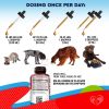 Dogs Liquid Herbal Medicine and Natural Broad Spectrum Treatment for Tapeworm Whipworm Roundworm and Hookworm Prevention Medication Supplemen