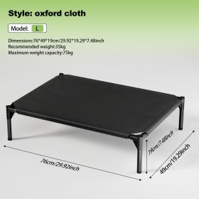 The Bi-material Pet Bed Is Of Your Choice,The Detachable Design Of The Oxford Cloth And Breathable Mesh Pet Bed Combines The Characteristics Of Breat (Option: NJB  L)