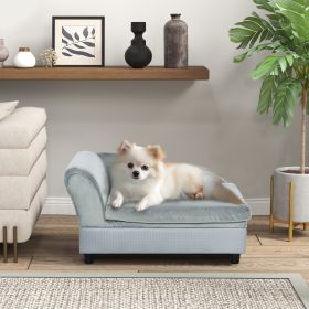 Luxury Fancy Dog Couch With Hidden Storage (Option: Light Gray)