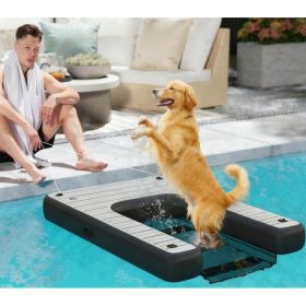 Inflatable Dog Boat Ramp (Option: Black Grey)