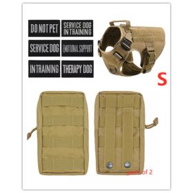 Military Tactical Dog Harness German Shepherd Adjustable Pet Dog Back (Option: A-Set)