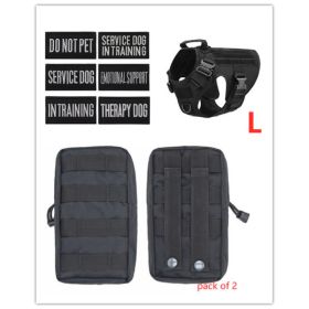 Military Tactical Dog Harness German Shepherd Adjustable Pet Dog Back (Option: K-Set)