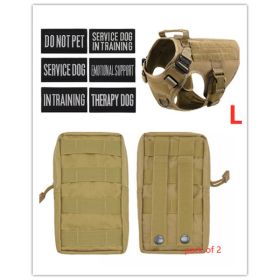 Military Tactical Dog Harness German Shepherd Adjustable Pet Dog Back (Option: C-Set)