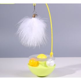 Cat Toys - Interactive Toy For Cat , Kitten Toys, Lightweight Resin Duck Shape Fun Stick For Kitten Play Indoor Outdoor ,Removable And Washable D (Option: Yellow)