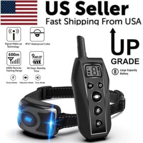 650 YD Remote Dog Training Shock Collar Waterproof for Small Medium Large Dogs (Option: Default title)