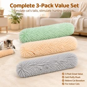 3 Pack Catnip Kicker Toys For Indoor Cats, Soft Plush Cat Kick Stick With Crinkle Paper, Interactive Cat Toy To Stimulate Hunting Instinct, Relie (Option: 3PCS)