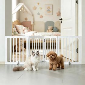 Modern Pet Barrier with Freestanding 80.3 Inches for Indoor (Option: Default title)