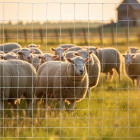 5x164 ft Advanced Weave Farm Enclosures Long-Lasting and Secure Galvanized Farm Fence (Option: Default title)