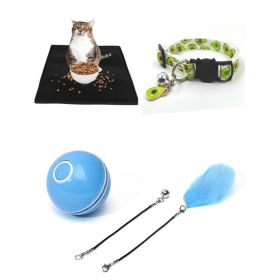 LED Laser Electronic Rolling Pet Funny Cat Toy Ball (Option: BlueRecharge Set)