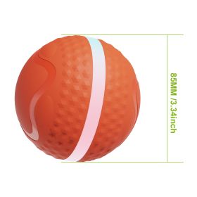 Smart Interactive Dog Toys, Automatic Moving Ball With Lighting Modes,  Interactive Dog Toys For Dog Enrichment & Stimulation, Motion Activated Rolli (Option: Orange)