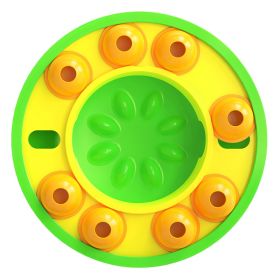 1Pc Dog Puzzle Food Feeder Slow Feeding Bowl Interactive Toy Dog Treat Dispensing Toy For IQ Training Mental Enrichment For Small Medium Large Do (Option: Green)