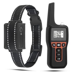Train Collar OR Receiver Only Options - 3280FT Dog Training Collar IP67 Waterproof Pet Beep Vibration Electric Shock Collar 3 Channels Rechargeable T (Option: TrainCollarSet)