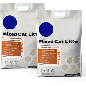 Plant-based Cat Litter Made From Crop Stalks Natural, Fast-clumping, Low-dust, And Odor-controllingFlushable Designed For Indoor Cats. (Option: 2 Pack)