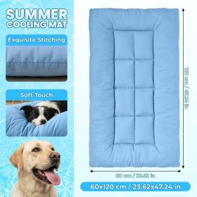 Extra-Large Summer Cooling Mat Dog Sofa Bed,Ultra-Soft, 8 Compartments, Extra-Large Plush Dog Sofa Bed,Super Soft, Thick Polyester Pet Mat With A (Option: XXL)