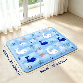 Only Self Pickup---CF6090s Underwater World Pet Cooling Mat (Option: HDSJXXLBLUE)