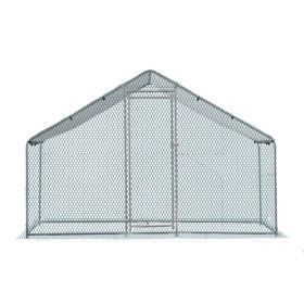 6.5 X 10 Ft Large Metal Chicken Coop, Walk-in Poultry Cage Chicken Hen Run House With Waterproof Cover, Rabbits Cats Dogs Farm Pen For Outdoor Ba (Option: defaulttitle)
