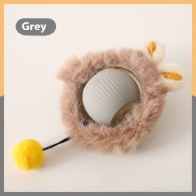 Cat Toy Self-Hi Funny Cat Rolling Ball Pets Relief Toy Pet Products (Option: Plush Cat Ball Gray)