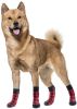 Chrismas Anti-Slip Dog Socks; Waterproof Paw Protectors with Reflective Straps Traction Control for Indoor & Outdoor Wear; 4pcs