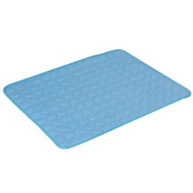 Dog Cooling Mat Summer Pets Cold Bed Extra Large For Small Big Dogs Pet Accessories Cat Durable Blanket Sofa Cat Ice Pad Blanket Pet Products (Option: Blue Edging-2XL150*100cm)